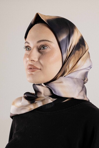 Akel ФРАНЦУЗЬКИЙ ШОВКОВИЙ ШАРФ З ВИШИВКОЮ ВИШИВКА-1