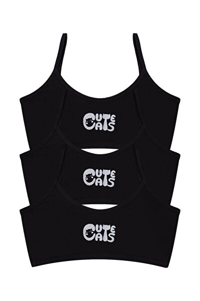 Öts Κοριτσίστικο μπουστάκι 3-συσκευασία χωρίς επένδυση (96% βαμβάκι - 4% ελαστάνη)