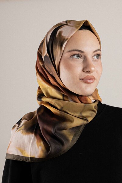 Akel ФРАНЦУЗЬКИЙ ШОВКОВИЙ ШАРФ З ВИШИВКОЮ ВИШИВКА-1