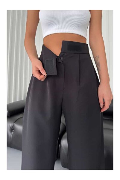 cemo Kadın Cırtlı Palazzo Pantolon