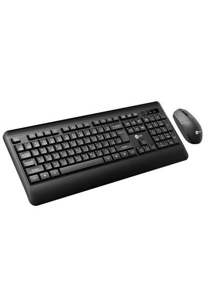 Lecoo Lenovo KW202 Kablosuz Q Klavye - Mouse Set Siyah