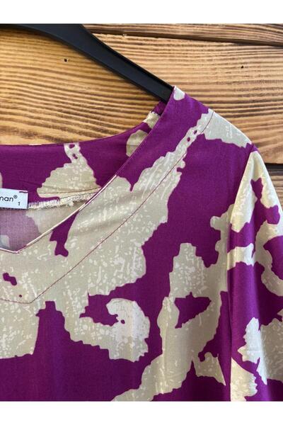 Sima Butik Half Sleeve Casual Daily Combed Cotton Dress