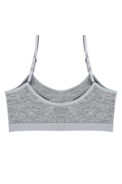 Öts Girl's Bustier with 3 Adjustable Straps and Removable Pads (96% Cotton - 4% Elastane)