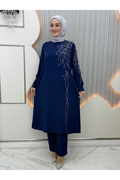 Genel Markalar YAKUT PANTOLONLU TAŞLI YIRTMAÇLI TAKIM