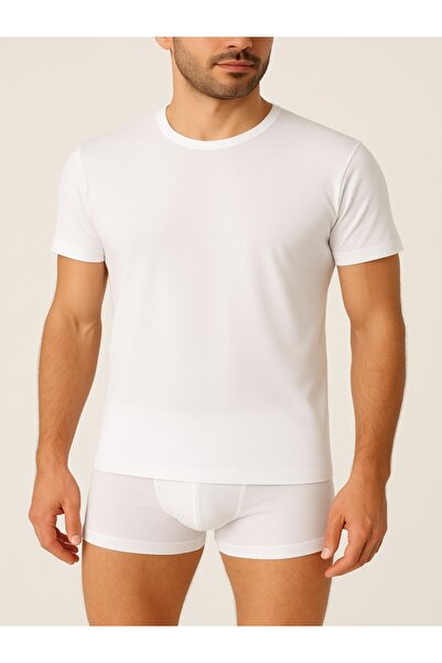 Pijalüx Men's Crew Neck Short Sleeve Tank Top - 2-Pack - 100% Cotton