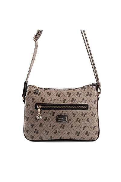 Silver Polo Women / Girls Crossbody Bag 818-47773 M178 Dark Beige-Matte Brown