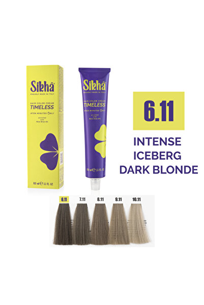 SIKHA Vopsea de păr profesională permanentă Timeless Blond Iceberg Închis Int...