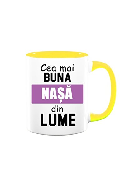 OEM Cană personalizată pentru nașă cu mesajul: „Cea mai bună nașă din lume”, ...
