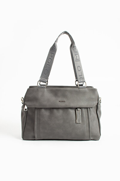 H&D COLLECTİON Geantă Mega Polo pentru femei, din piele artificială moale, cu...