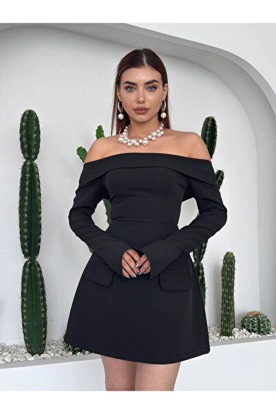 EtikaOnline Straplez Cep Detay Devru Kadın Mini Elbise