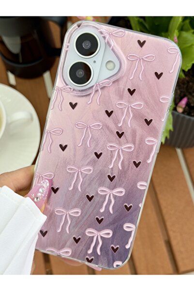 Go Aksesuar Iphone 17 Uyumlu Shine Fiyonk Renk Geçişli Parlak Tasarımlı Silik...