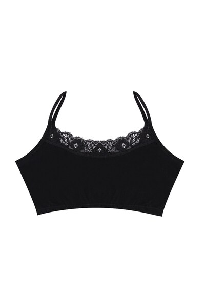 Öts Κοριτσίστικο μπουστάκι 3 τεμαχίων με κορδόνια χωρίς επένδυση (96% βαμβάκι - 4% ελαστάνη)