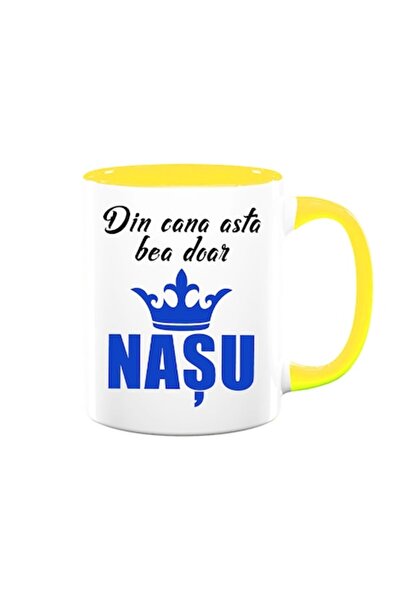 OEM Personalized mug for Godfather with message: 'Din cana asta bea doar nasu', Crown model 1, Betaprint