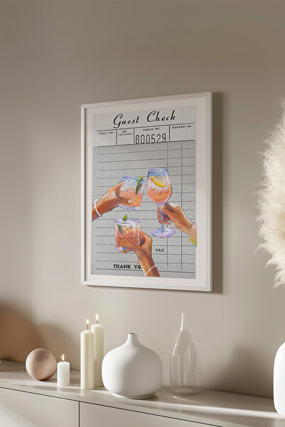 Basquiart Poster cu ramă albă din seria Lucky You, decor de perete nr:113