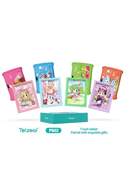 TELZEAL P602 7-Inch HD Android Tablet with 4GB RAM, 128GB Storage, Dual Cameras, 3000mAh Battery, Wi