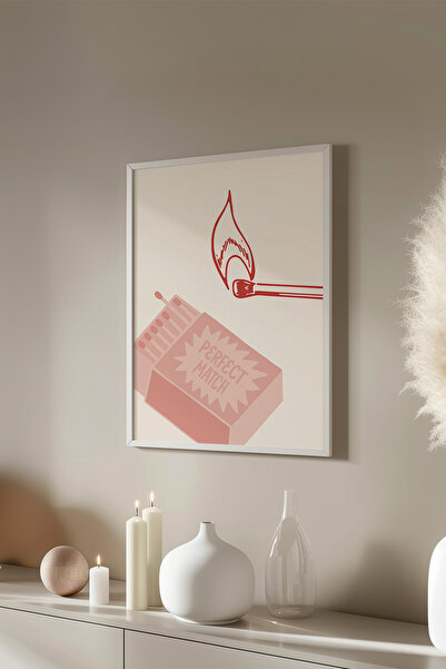 Basquiart Αφίσα της σειράς Lucky You με λευκό πλαίσιο, διακοσμητικός πίνακας ...