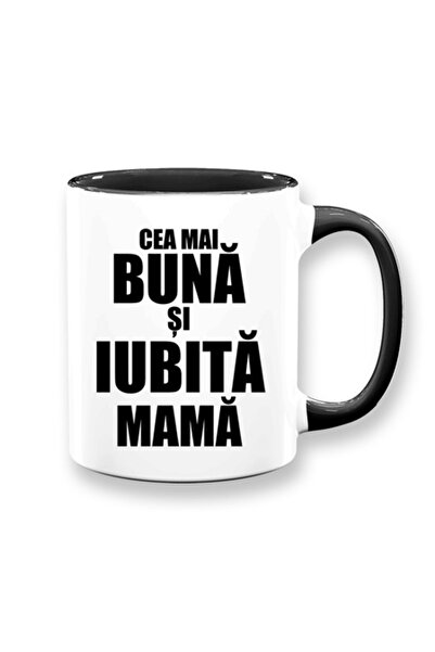 OEM Cana personalizata pentru mama cu mesaj: 'Cea mai buna si iubita mama', M...