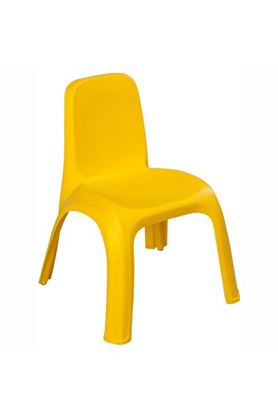 PİLSAN King Yellow indoor/outdoor children's chair with backrest, ergonomic seat, stable legs