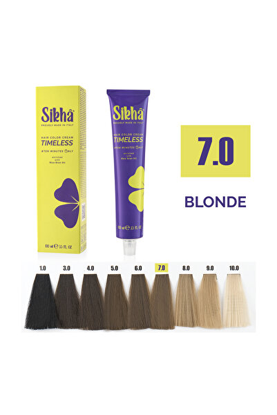 SIKHA Professional Permanent Hair Dye Timeless Blond 7.0, 100 ml