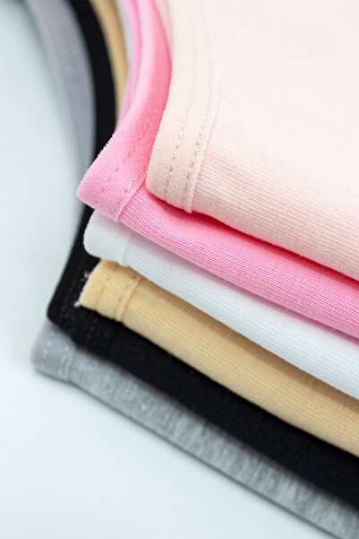 Öts Girl's Bustier 3-Piece Without Pads with String Straps (96% Cotton - 4% Elastane)