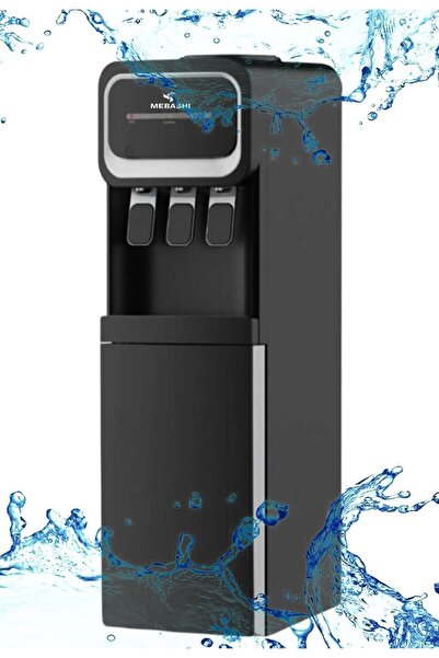 MEBASHI Japan Top Load Water Dispenser, 3-5 Gallons Capacity, Black, 1220W, High Efficiency, Free St