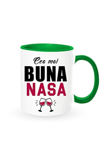 OEM Cană personalizată pentru nașă cu mesajul: „Cea mai bună nașă”, model cu ...