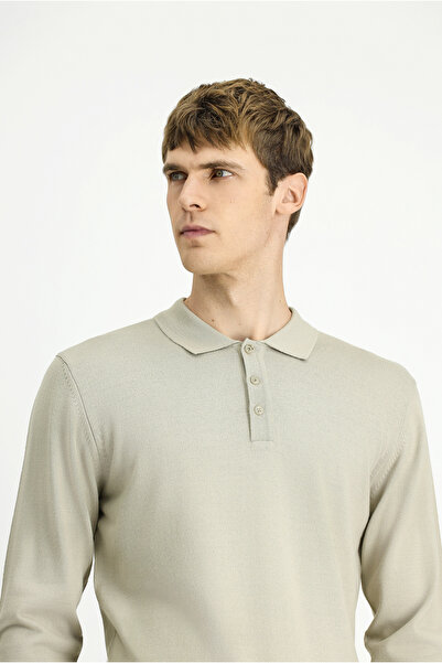 Kiğılı Polo Neck Regular Fit Wool Knitwear Sweater