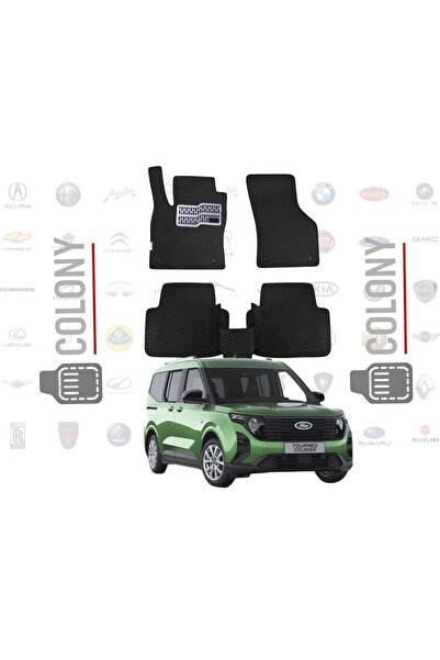 COLONY Ford Courier 2024+ Uyumlu Hücreli Premium Eva Paspas Seti Tam Set Pasp...