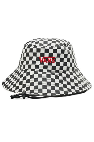 Vans Unisex Level Up Cotton Bucket Hat - Black/White S/M