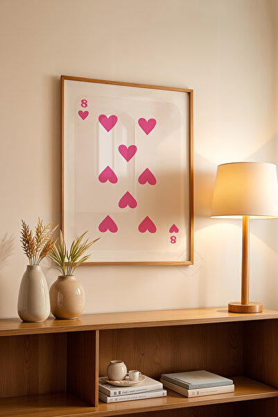 Basquiart Poster cu ramă din lemn din seria Lucky You, decor de perete nr:60