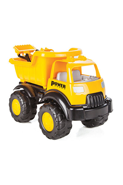 PİLSAN Set Camion cu bena rabatabila si Mini buldozer pentru copii Power,basculanta mobila,plastic r