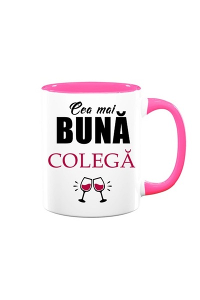 OEM Personalized Mug for Colleague with Message: 'Best Colleague', Glass Model, Betaprint, White with Pi