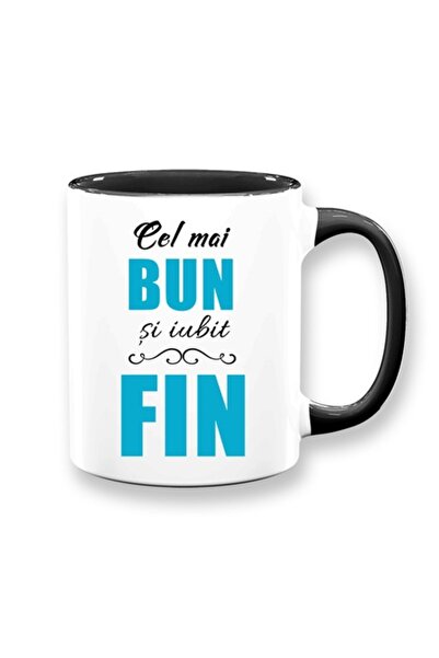 OEM Cană personalizată pentru fin cu mesajul: „Cel mai bun și mai iubit fin”,...