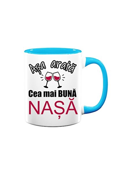 OEM Cană personalizată pentru nașă cu mesajul: „Așa arată cea mai frumoasă na...