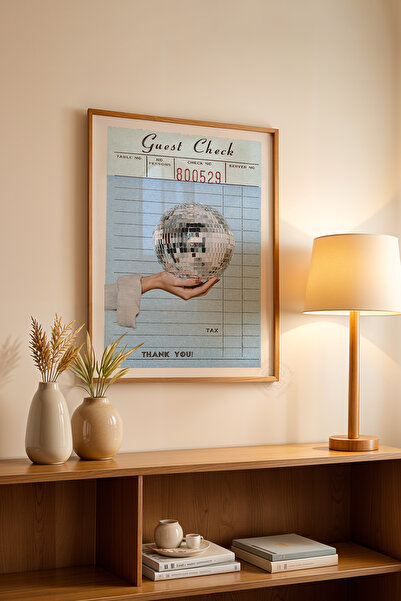 Basquiart Σειρά Lucky You, Ξύλινη Αφίσα με Πλαίσιο, Διακοσμητικό Τοίχου Αρ.:31