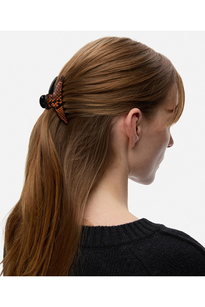 İpekyol Leather-Like Double Hair Clip