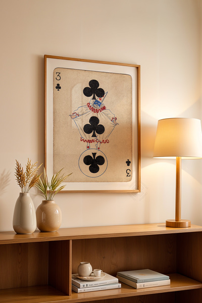 Basquiart Σειρά Lucky You, Ξύλινη Αφίσα με Πλαίσιο, Διακοσμητικό Τοίχου Αρ.:102