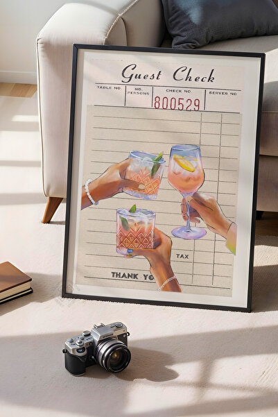 Basquiart Poster cu ramă neagră din seria Lucky You, decor de perete nr:13