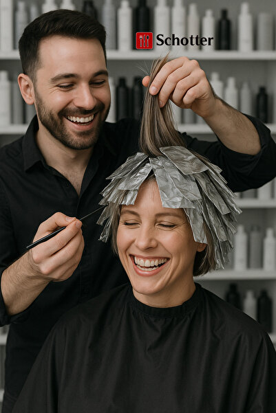 Broken Stone Alüminyum Röfle Ombre Kuaför Folyo – 15 cm x 50 m (1 Adet)