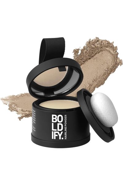 Boldify بودرة جذور فورية للشعر - تركيبة مقاومة للبقع تدوم 48 ساعة للشعر واللحية،