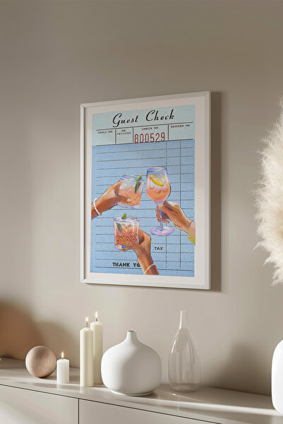 Basquiart Poster cu ramă albă din seria Lucky You, decor de perete nr:32