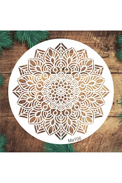 STENCİLTASARIM Stencil Tasarım Ma106- Dekoratif Duvar Ve Eşya Boyama Şablonları
