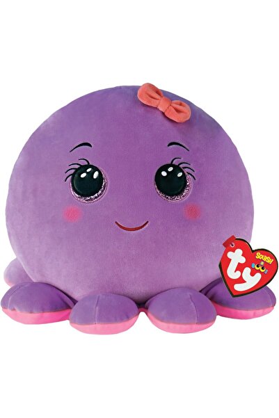 TY Squish A Boo Octopus Octavia Purple 10 Inch