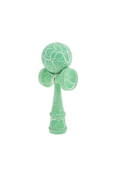 Eom Kendama profesională verde + fidget spinner pentru copii, albastru/negru, 6 cm