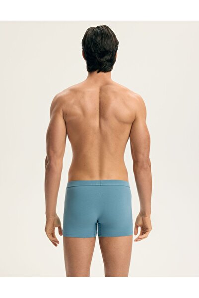 ESOTIQ HOMME Classic Men's Boxer Shorts 3-Pack Underwear Slim Fit Cotton & Elastane Shades of Blue | Aspen