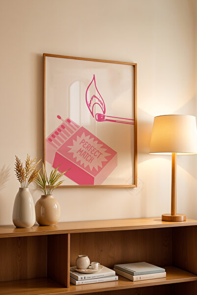 Basquiart Poster cu ramă din lemn din seria Lucky You, decor de perete pictat...