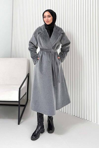 Melike Tatar Καστανόχρωμο παλτό 32-2503