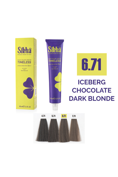 SIKHA Vopsea de păr profesională permanentă Timeless Blond închis Iceberg Cho...