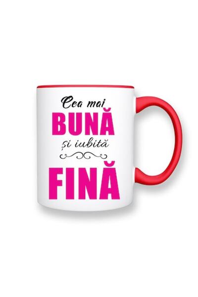 OEM Cană personalizată pentru fină cu mesajul: „Cea mai bună și mai iubită fi...