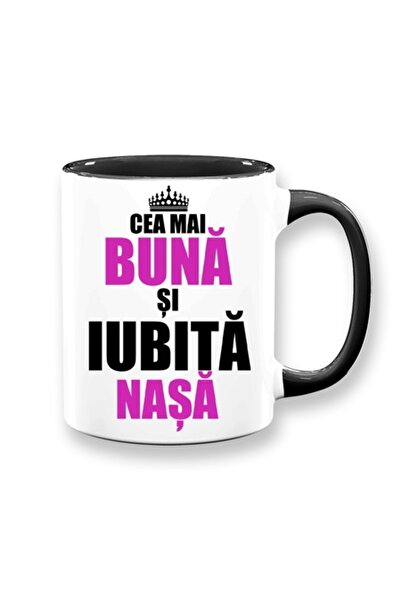 OEM Personalized Mug for Godmother with Message 'The Best and Most Loved Godmother', Crown Model, Betapr